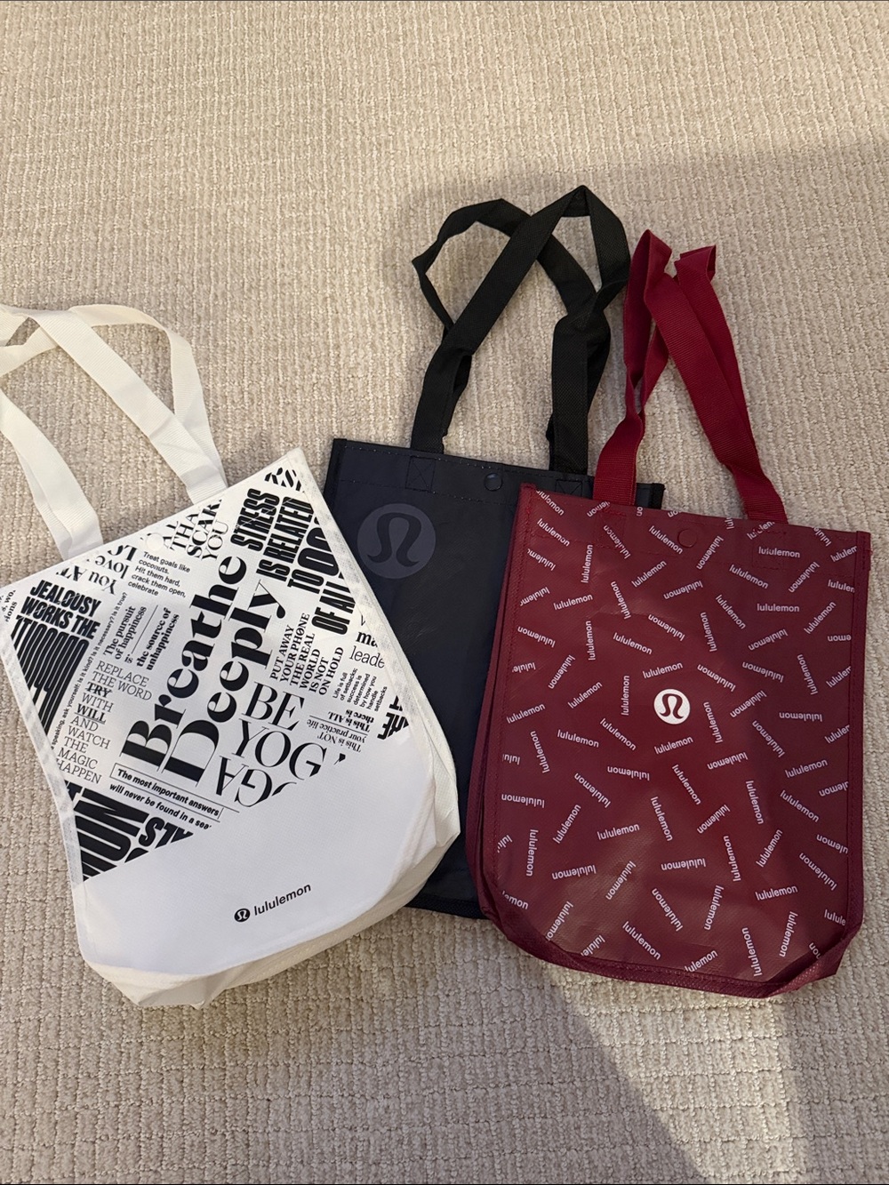 Lululemon Reusable Bags - Set of 3